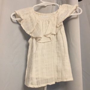 Off the shoulder ruffle top